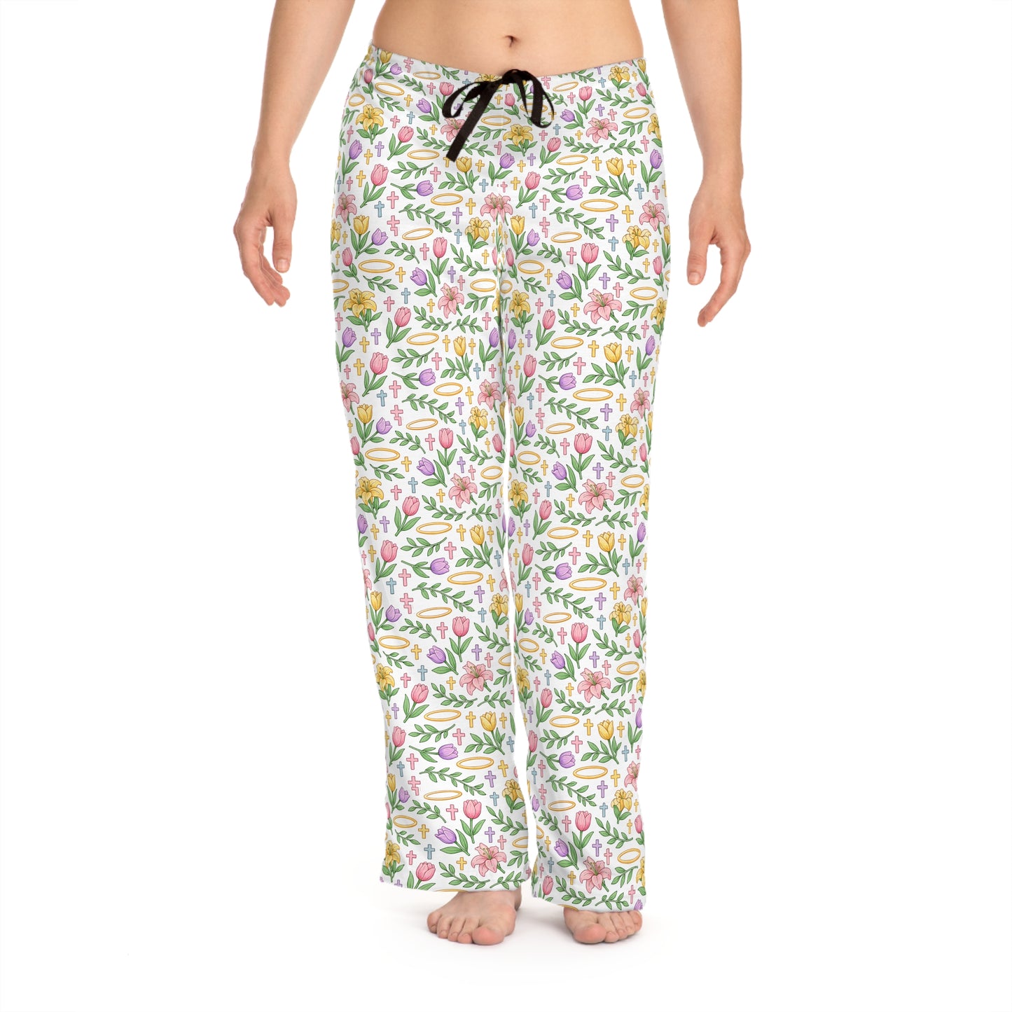 Proud Bible Thumper Rose Easter Faith Pajama Pants