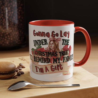 Christmas Coffee Mug, 11oz, "I'm A Gift"