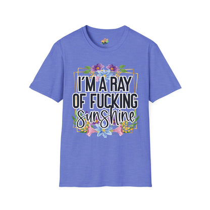Ray Of Fucking Sunshine Graphic T-Shirt | Funny Bold Attitude Tee by Subbin4Sanity