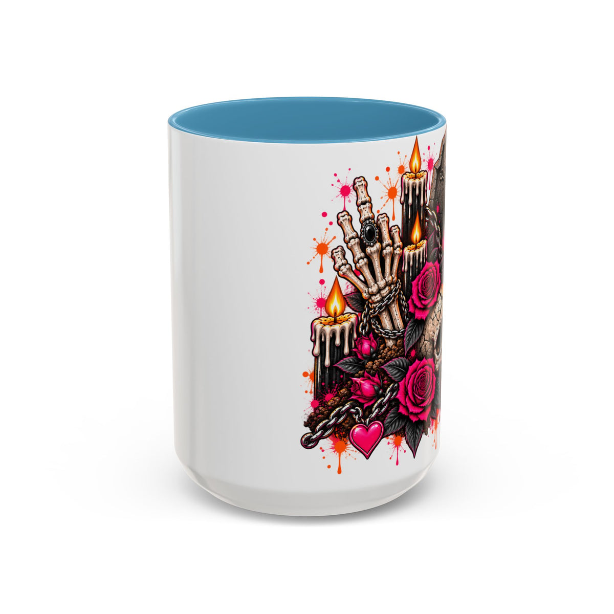 Dirt & Defiance Coffee Mug | Gothic Skull & Coffin Ceramic Mug by Subbin4Sanity