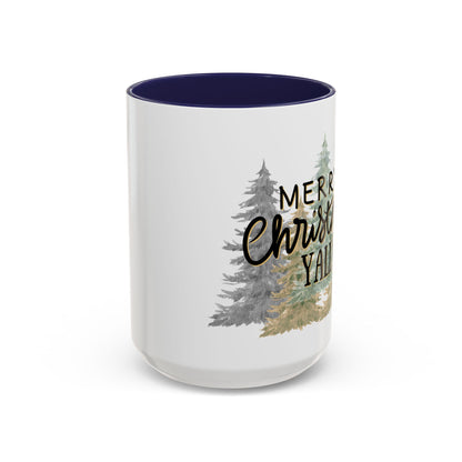 Christmas Coffee Mug, 11oz, "Merry Christmas Yall"
