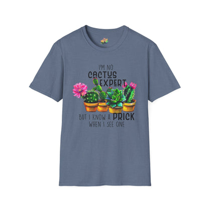 Know A Prick When I See One Graphic T-Shirt | Funny Sarcastic Cactus Tee by Subbin4Sanity
