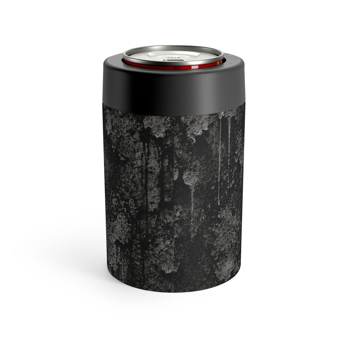 Dead & Unbothered 12oz Insulated Stainless Steel Koozie | Gothic Skeleton Can Holder by Subbin4Sanity