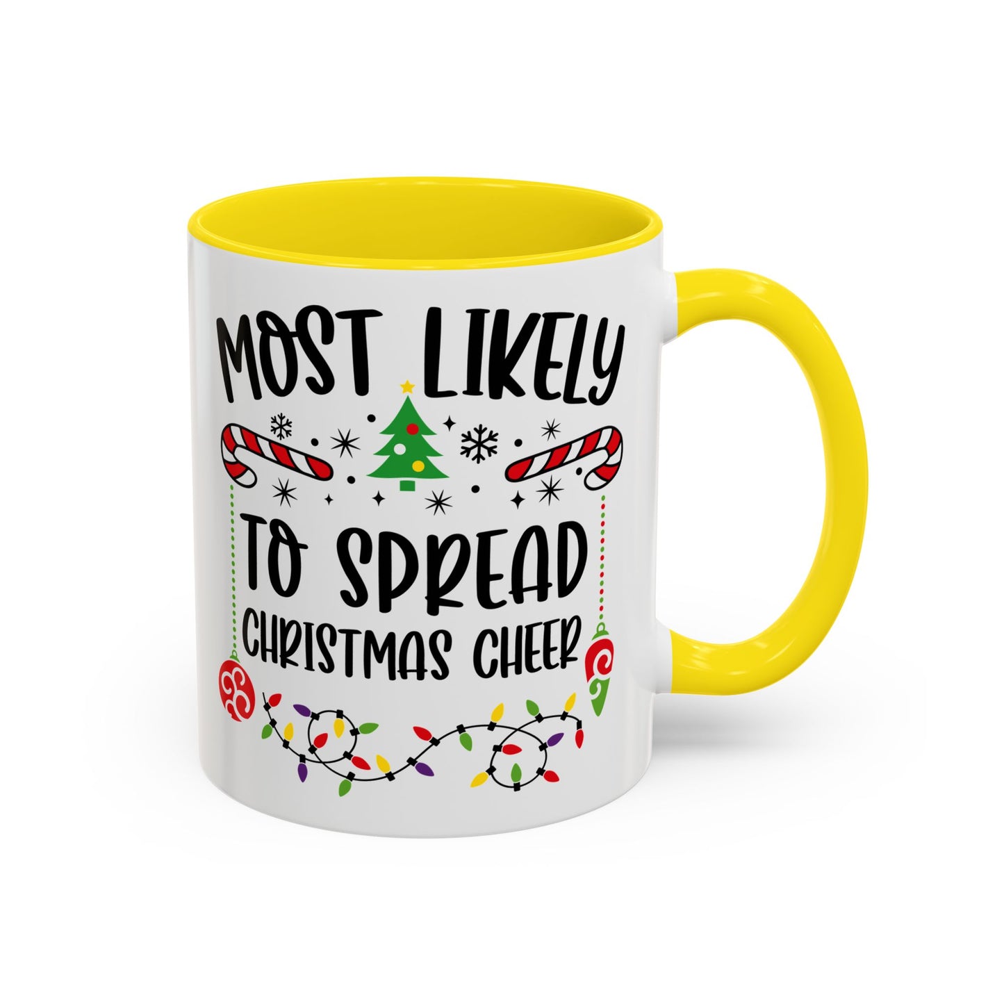 Christmas Coffee Mug, 11oz, "To spread Christmas cheer"
