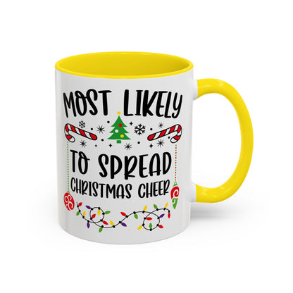 Christmas Coffee Mug, 11oz, "To spread Christmas cheer"