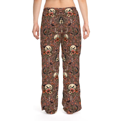 Midnight Wildflowers Pajama Pants | Boho Halloween Sleepwear by Subbin4Sanity