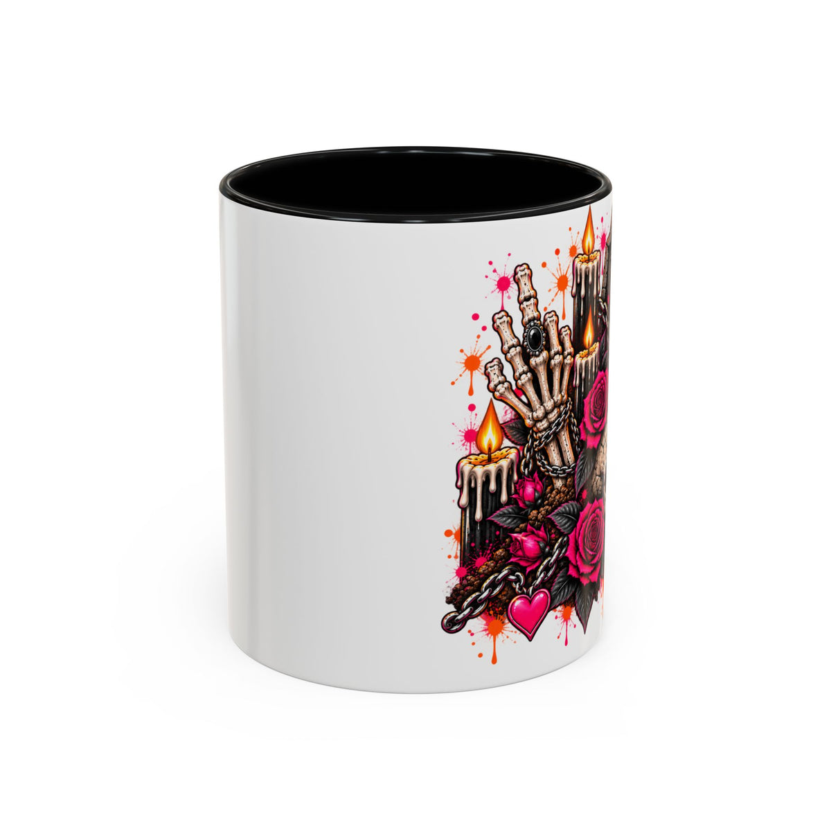 Dirt & Defiance Coffee Mug | Gothic Skull & Coffin Ceramic Mug by Subbin4Sanity