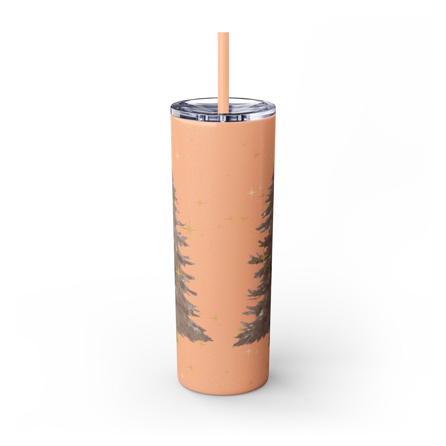 Christmas Skinny Tumbler with Straw, 20oz
