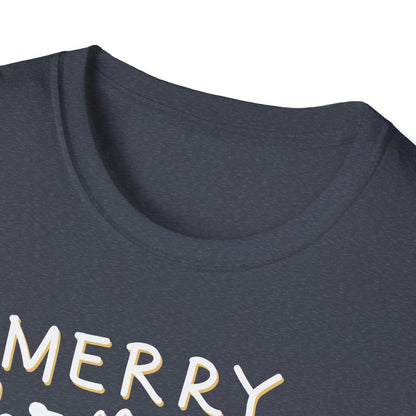 Merry Christmas Y’all Text Graphic T-Shirt | Southern Holiday Tee by Subbin4Sanity