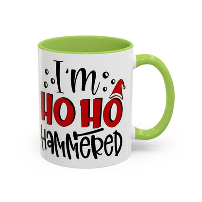 Christmas Coffee Mug, 11oz, "Ho Ho Hammered"