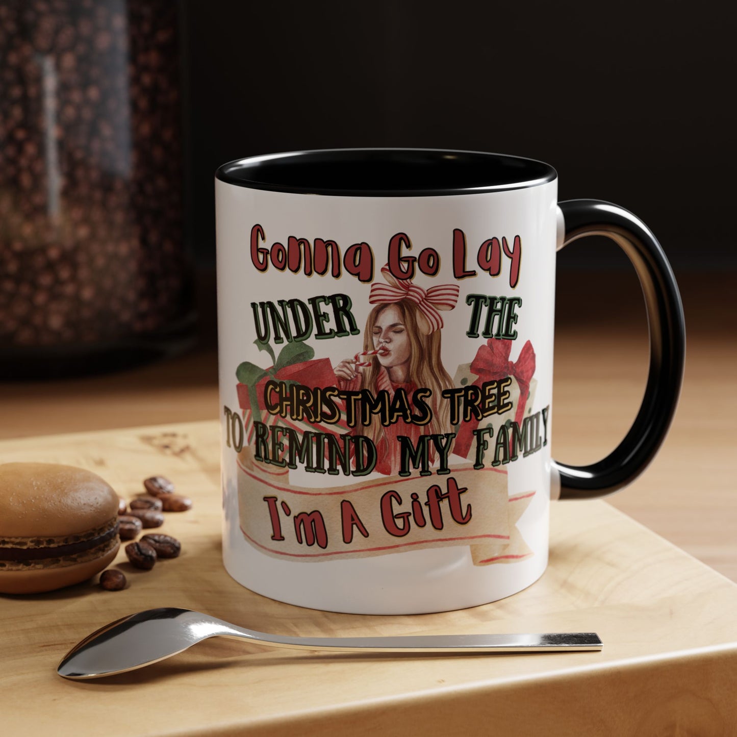Christmas Coffee Mug, 11oz, "I'm A Gift"