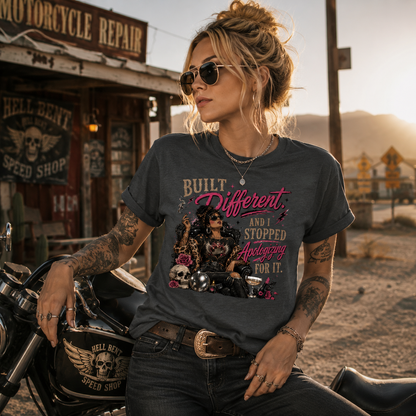 "Built Different & I Stopped Apologizing For It" Unisex Softstyle T-Shirt