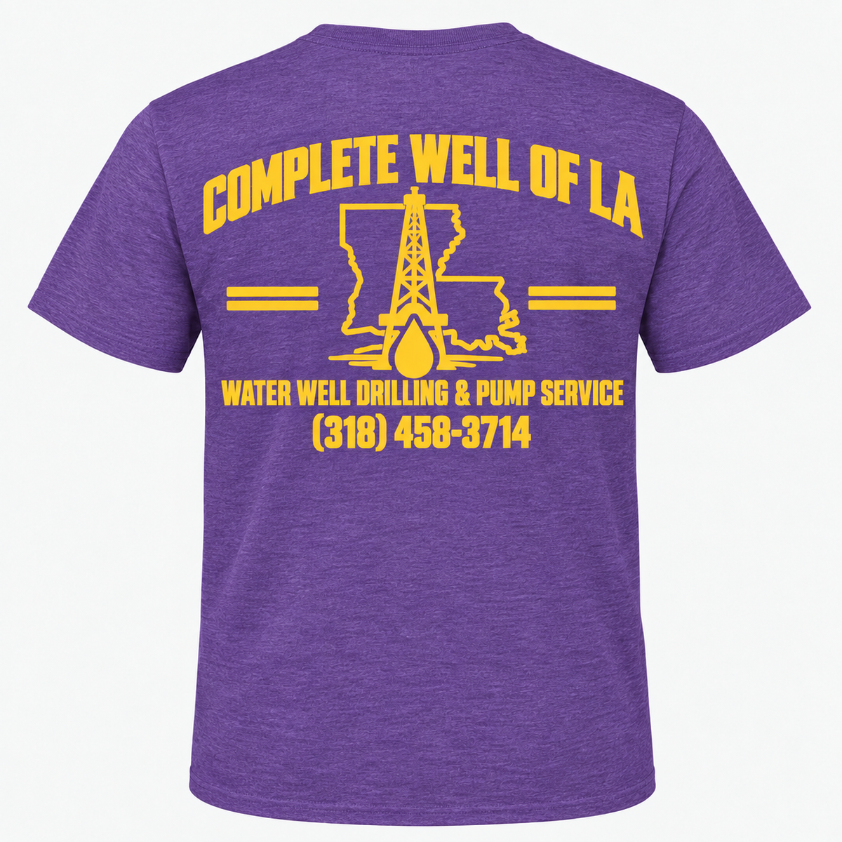 Complete Well Of LA Custom Front & Back T-Shirts Order — Bulk Discount