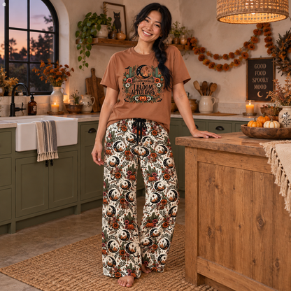 Crescent Blooms Pajama Pants | Boho Halloween Sleepwear by Subbin4Sanity