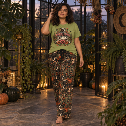Desert Eclipse Pajama Pants | Boho Halloween Sleepwear by Subbin4Sanity