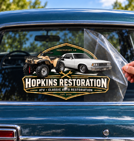 Hopkins Restoration | Custom UV DTF Perma Stickers