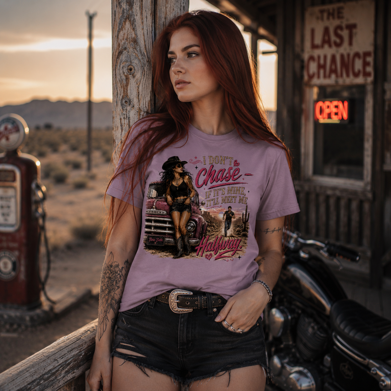 "I Don't Chase, If It's Mine, It'll Meet Me Halfway" Unisex Softstyle T-Shirt