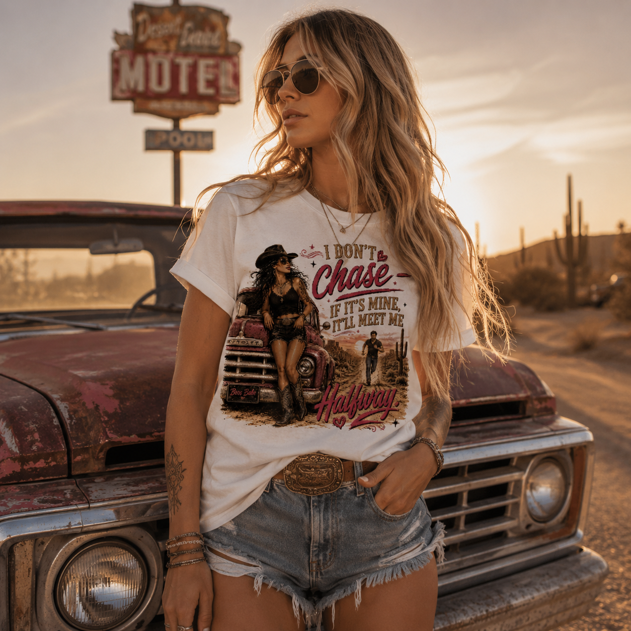 "I Don't Chase, If It's Mine, It'll Meet Me Halfway" Unisex Softstyle T-Shirt