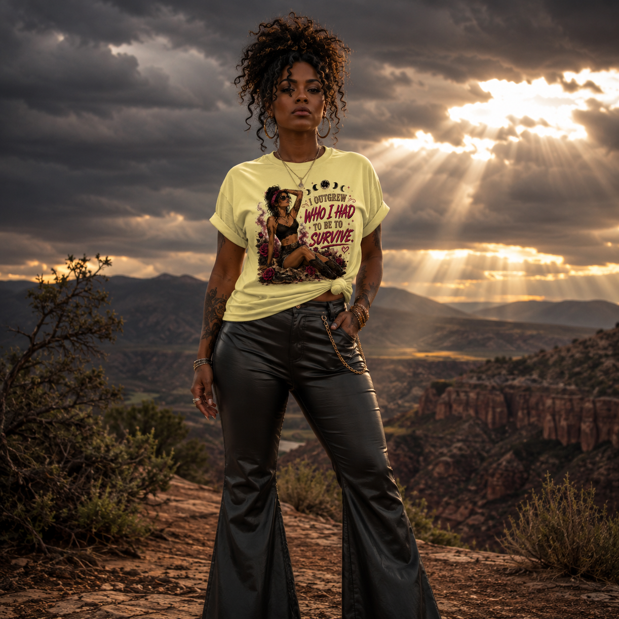 "I Outgrew Who I Had To Be To Survive" Unisex Softsyle T-Shirt