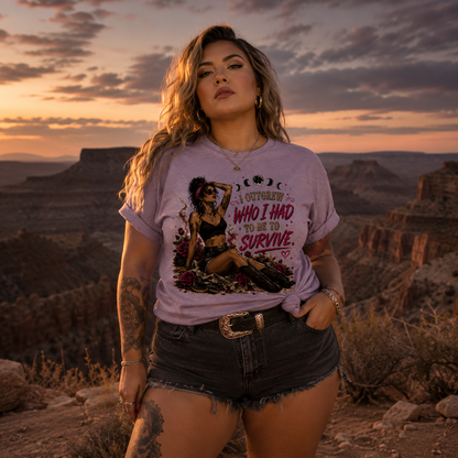 "I Outgrew Who I Had To Be To Survive" Unisex Softsyle T-Shirt