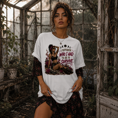 "I Outgrew Who I Had To Be To Survive" Unisex Softsyle T-Shirt