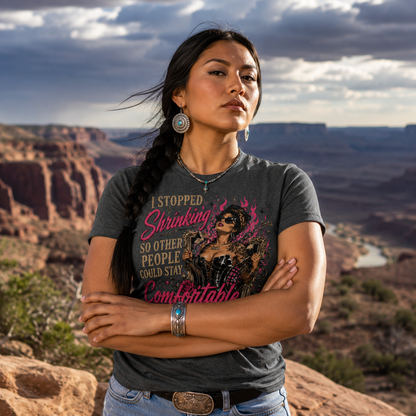 "I Stopped Shrinking So Other People Could Stay Comfortable", Unisex Softstyle T-Shirt
