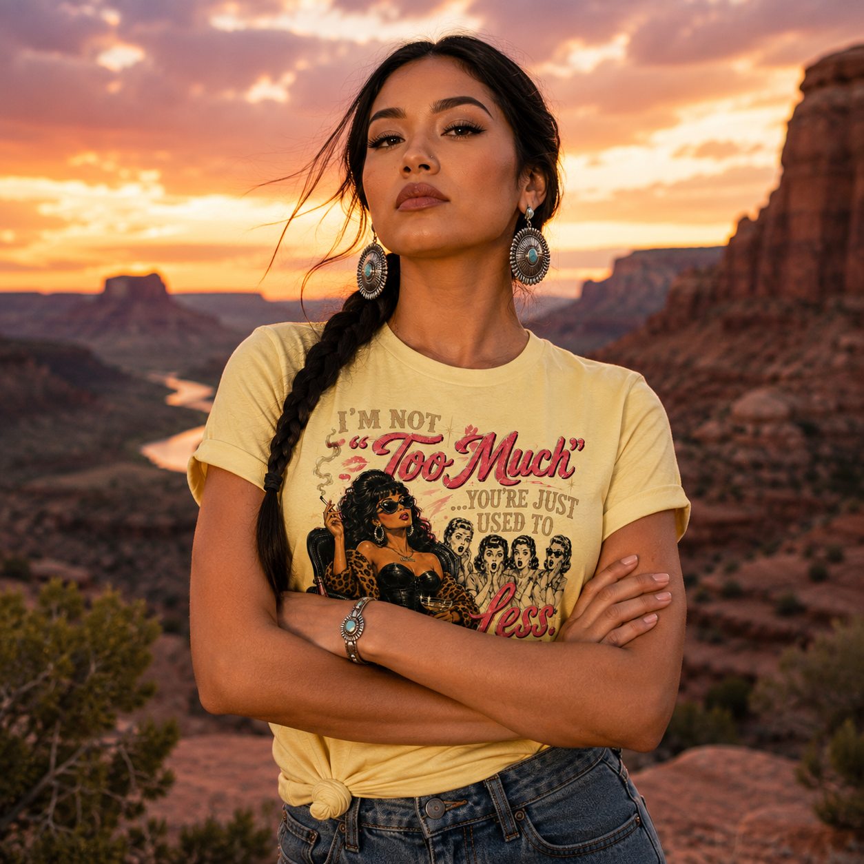 "I'm Not Too Much... You're Just Used To Less." Unisex Softstyle T-Shirt