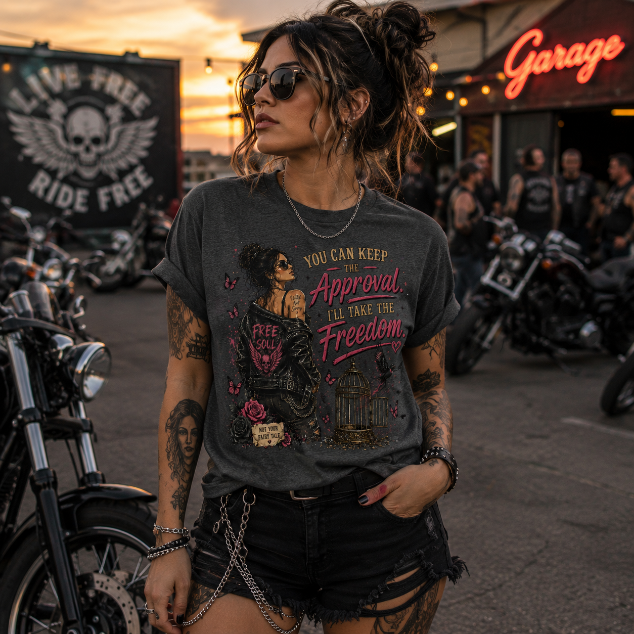 "You Can Keep The Approval I'll Take The Freedom", Unisex Softstyle T-Shirt