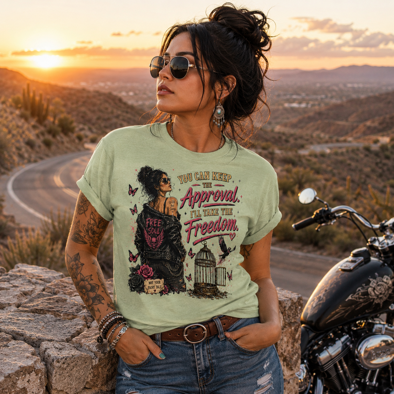 "You Can Keep The Approval I'll Take The Freedom", Unisex Softstyle T-Shirt