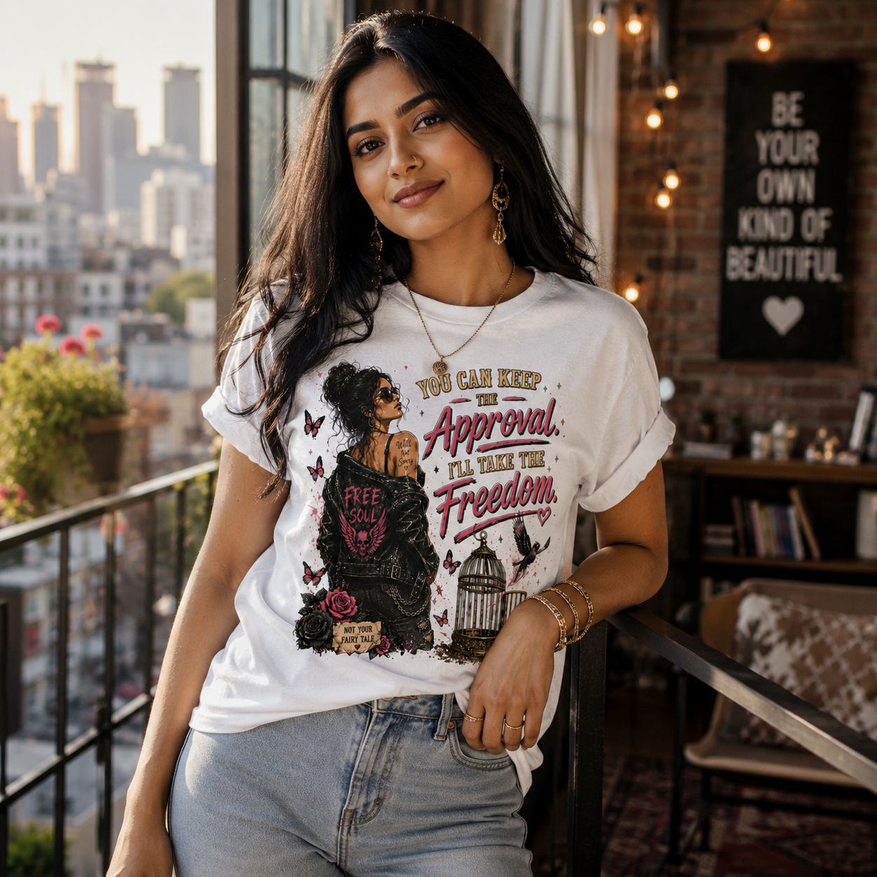 "You Can Keep The Approval I'll Take The Freedom", Unisex Softstyle T-Shirt
